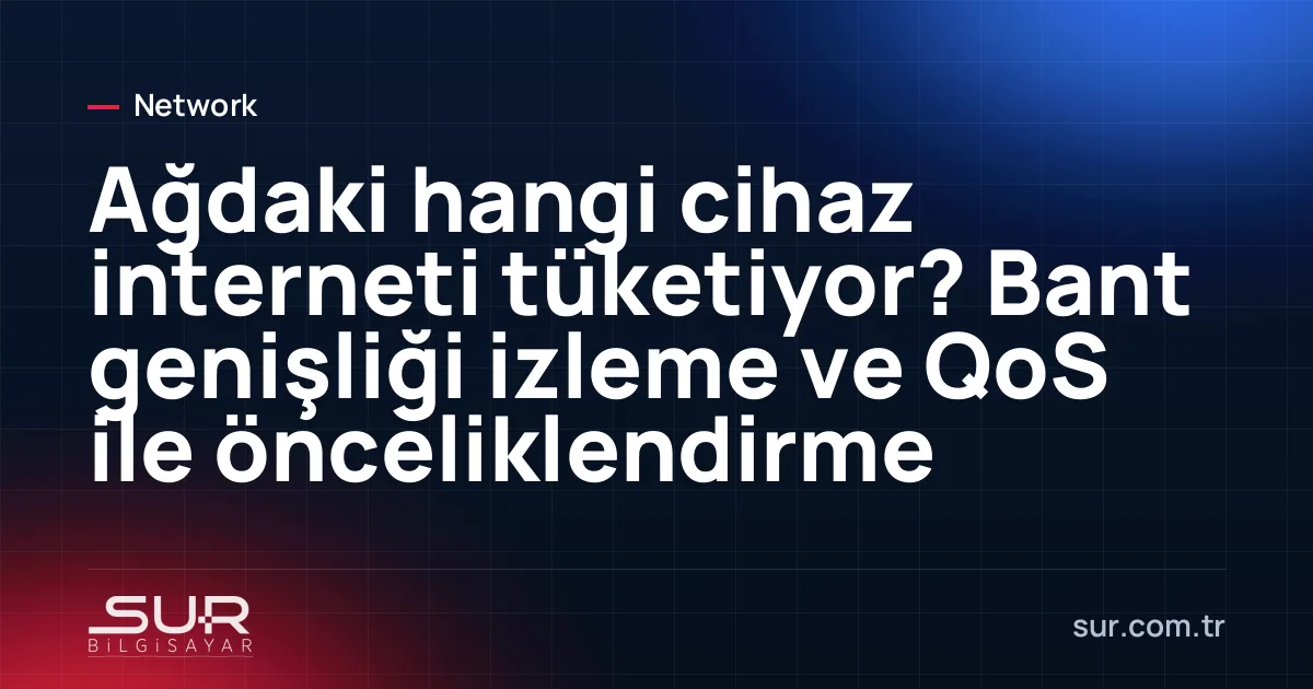Firewall arayüzünde cihaz bazında bant genişliği kullanım grafiği
