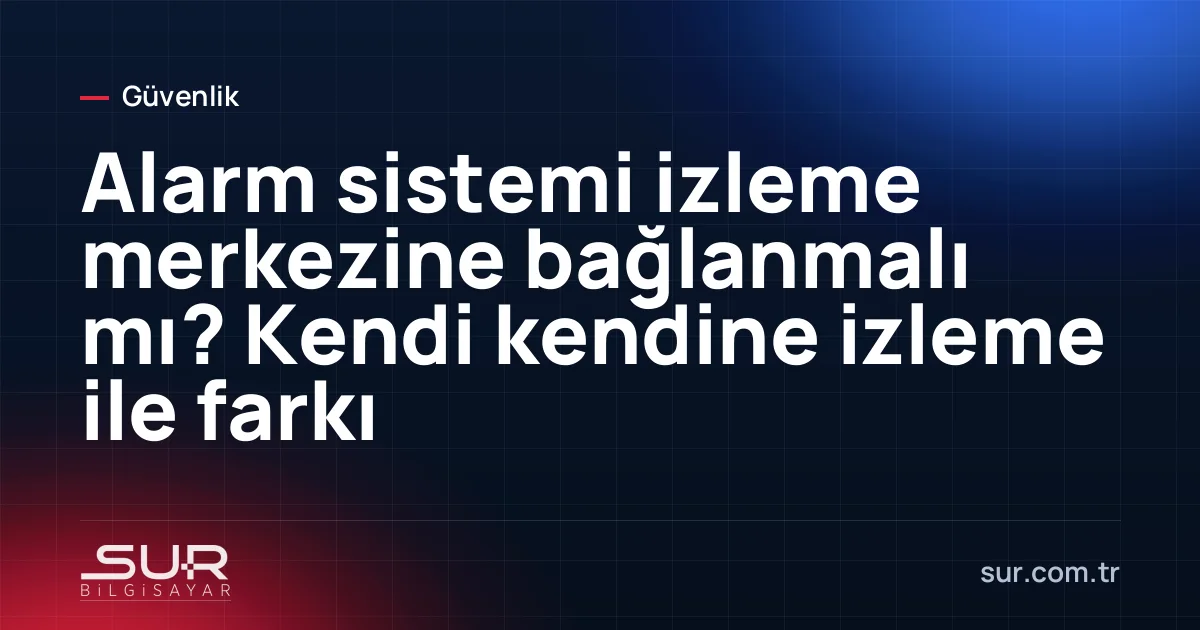 Alarm izleme merkezinde ekranları takip eden operatörler
