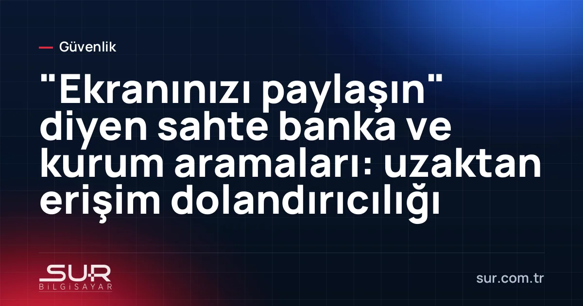Telefonda bilinmeyen numaradan gelen arama ve bilgisayarda uzaktan bağlantı penceresi