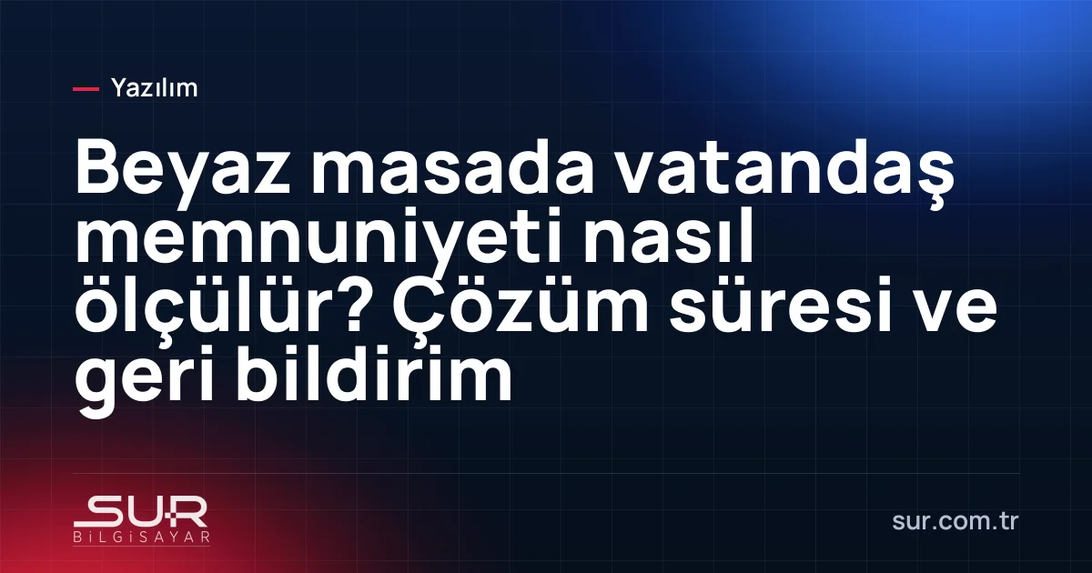 Beyaz masa yönetim panelinde birim bazlı çözüm süresi grafikleri