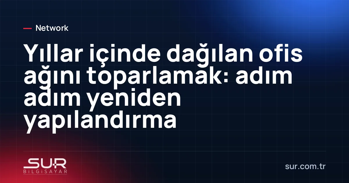Karmaşık kablolu ağ kabini ve düzenlenmiş hâli