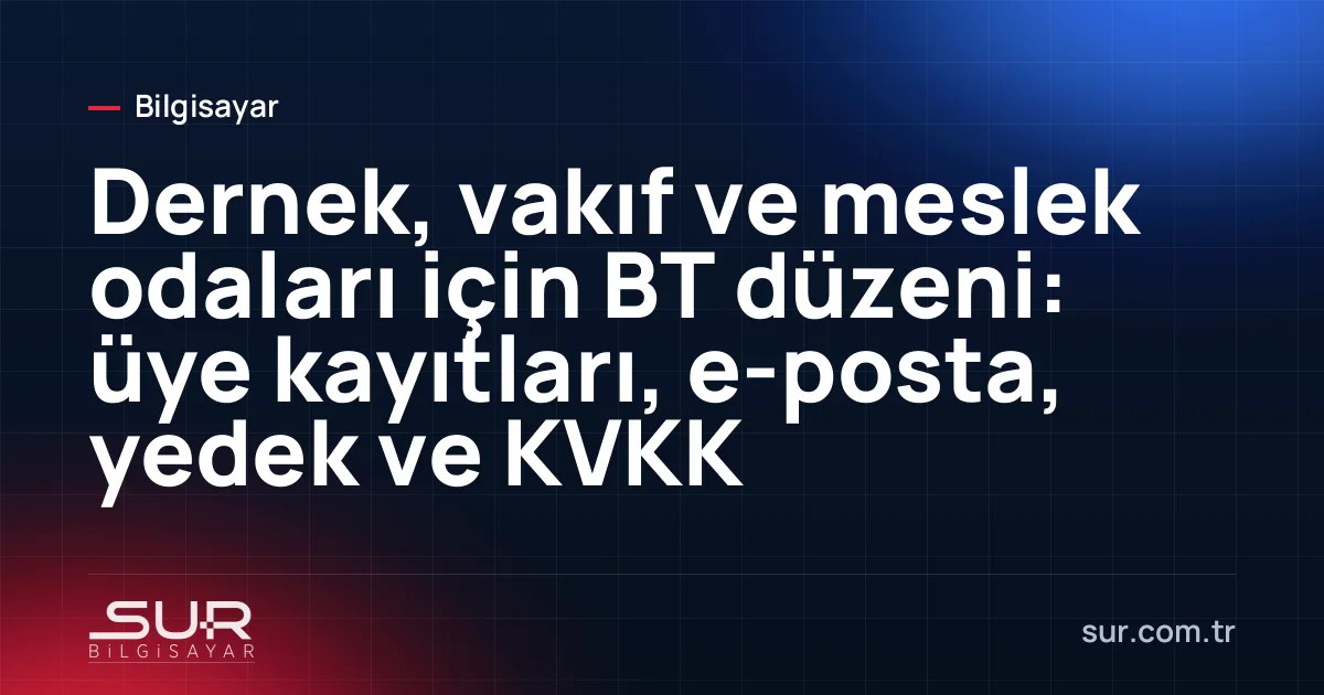 Dernek ofisinde üye kayıtlarının tutulduğu bilgisayar