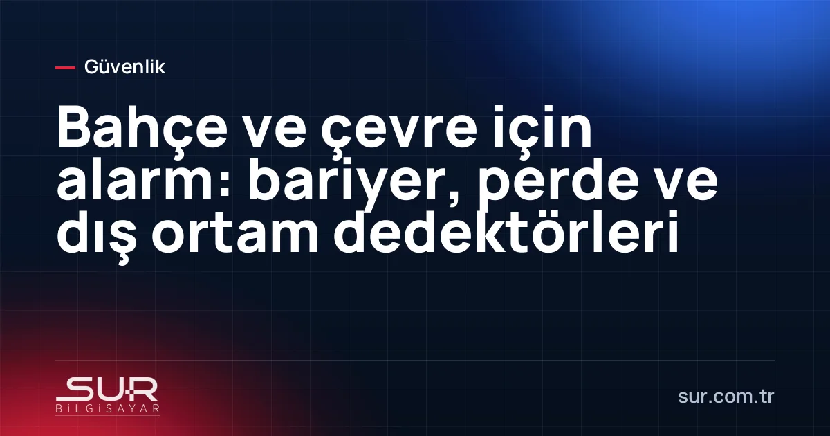 Bahçe duvarı boyunca kurulmuş kızılötesi ışın bariyeri