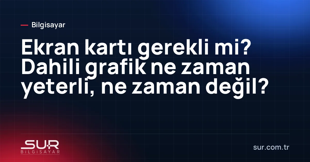 Masaüstü bilgisayar kasasında takılı harici ekran kartı