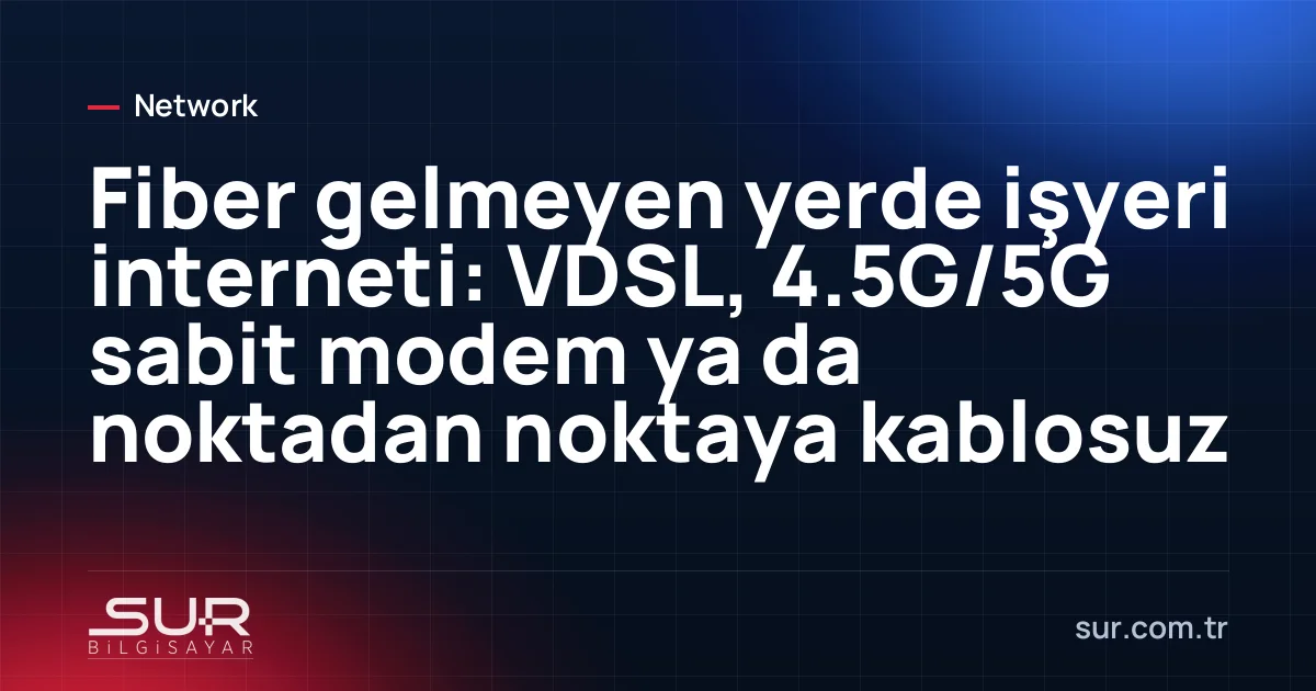 Köydeki işyeri çatısında 4.5G harici anten ve uzaktaki binaya bakan kablosuz köprü