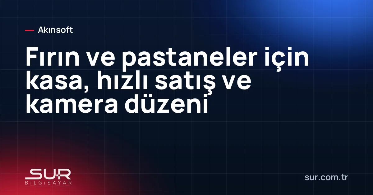 Pastane tezgâhında dokunmatik kasa ekranı ve terazi
