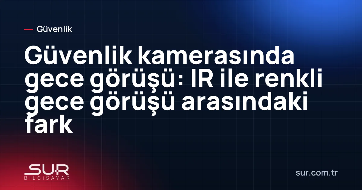 Aynı bahçenin kızılötesi siyah-beyaz ve renkli gece görüşü kamera görüntüsü karşılaştırması