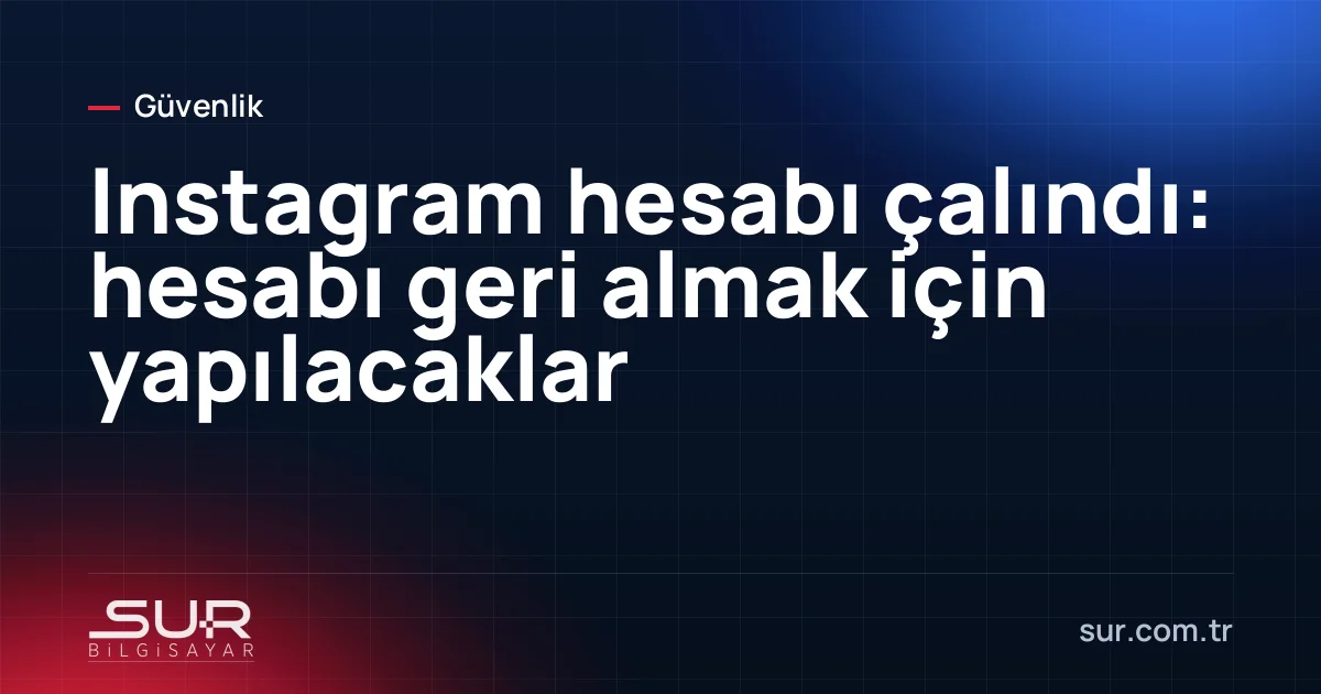 Telefonda Instagram giriş ekranı ve hesap kurtarma seçenekleri