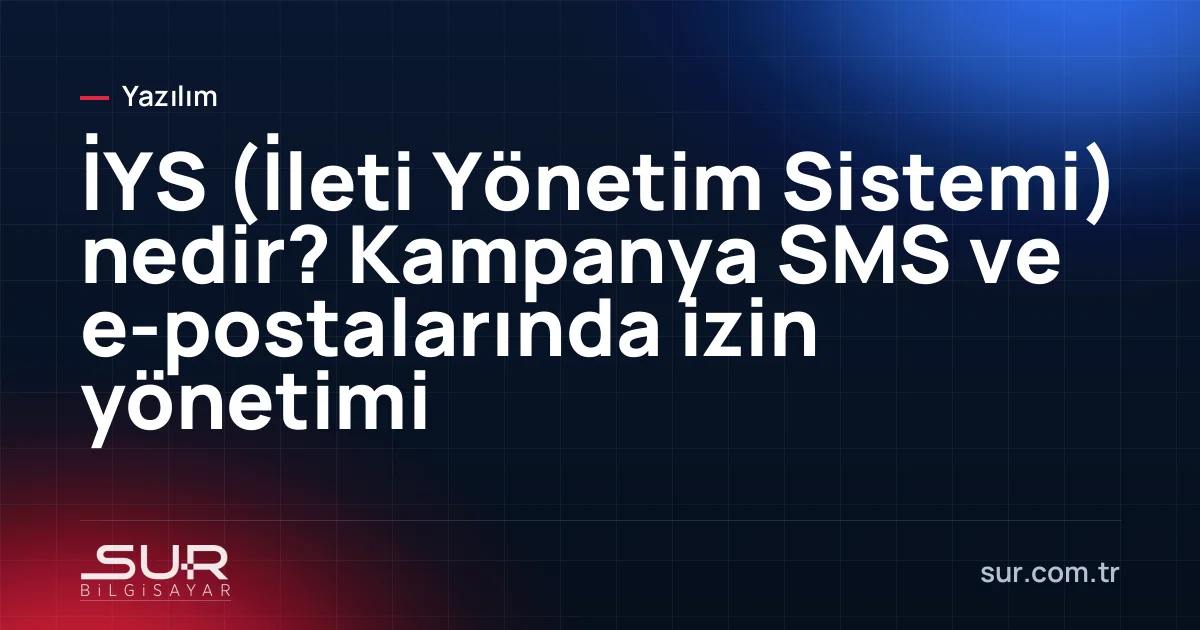 Müşteri izinlerinin İleti Yönetim Sistemi ile senkronize edildiği ekran