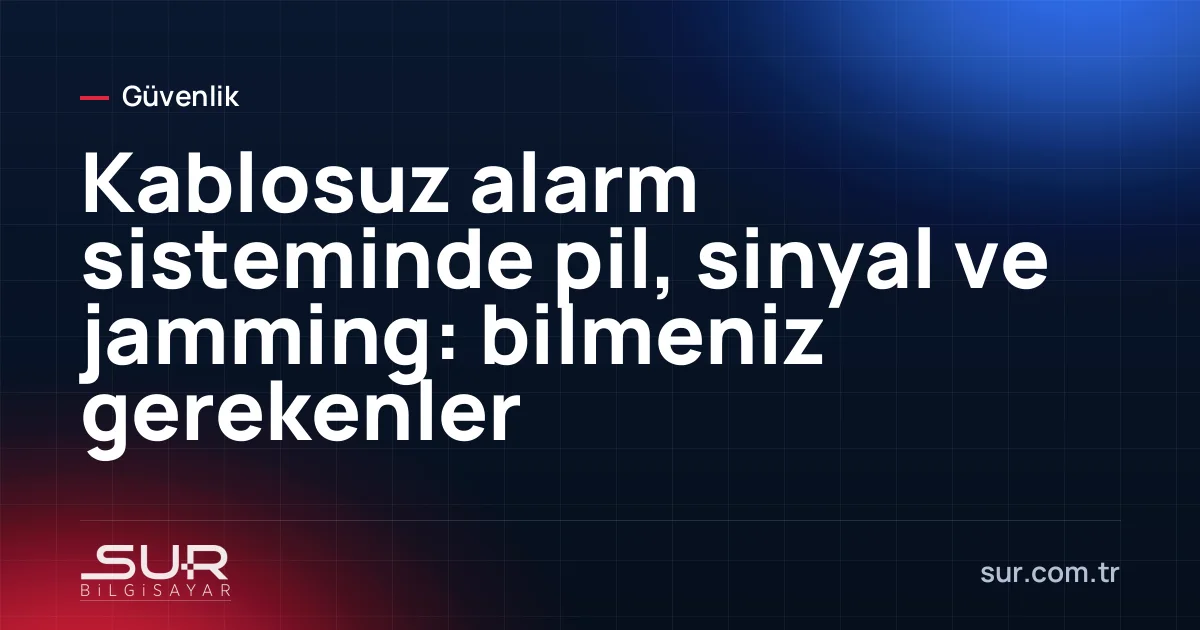 Kablosuz alarm paneli, pilli hareket dedektörü ve kapı manyetik kontağı