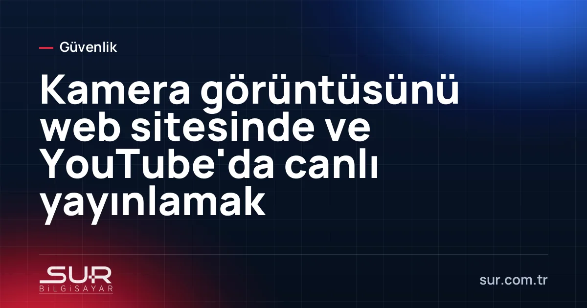 Web sitesinde gömülü canlı şehir kamerası yayını