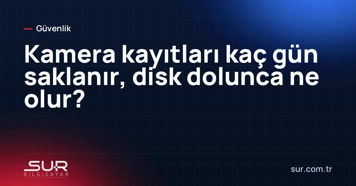 NVR kayıt cihazına takılı güvenlik diski ve kayıt dışa aktarma için USB bellek