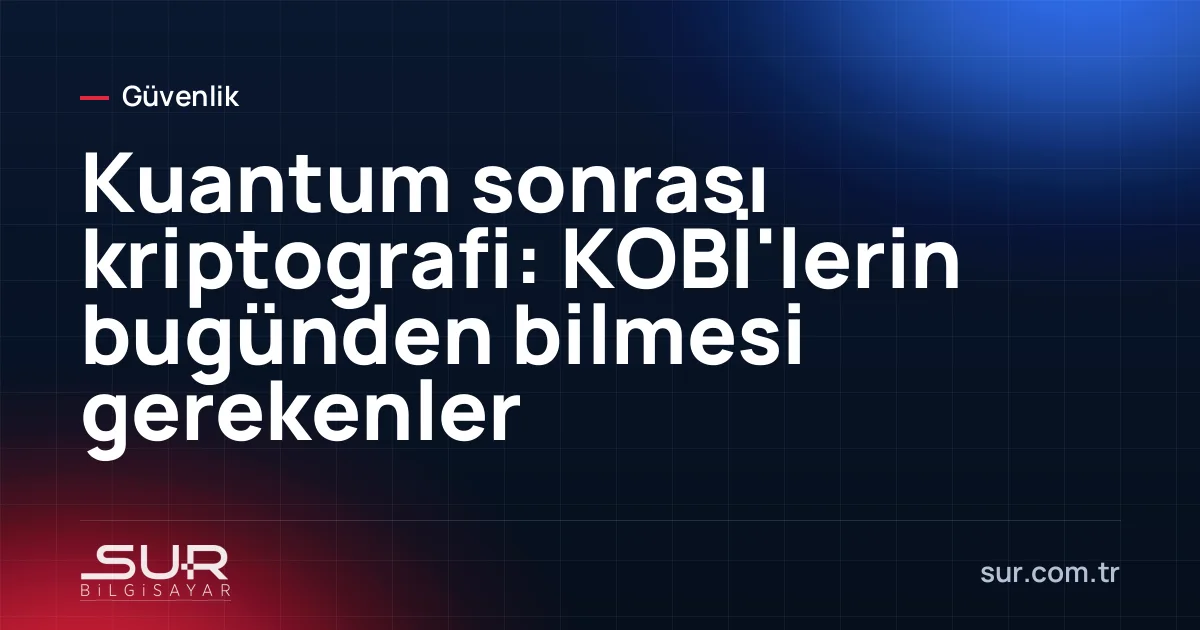 Kuantum bilgisayar ve şifreleme anahtarı temsili görseli