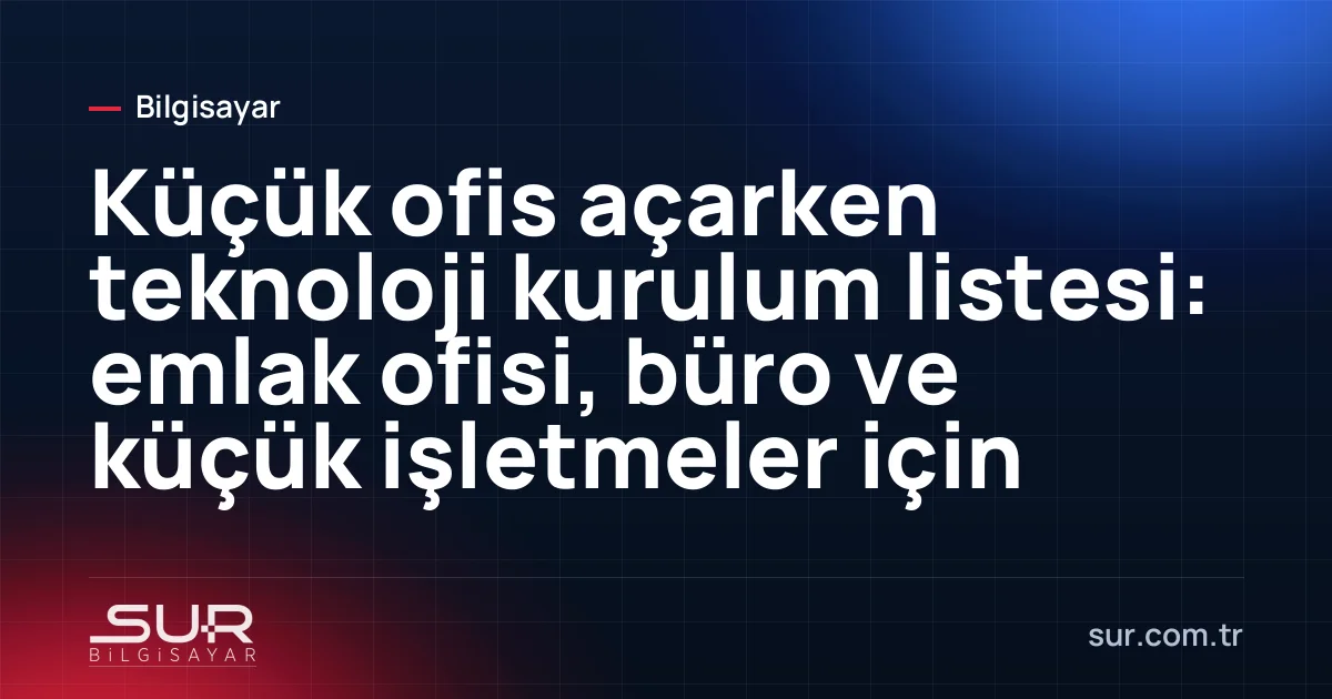 Yeni açılan küçük ofiste bilgisayarlar, yazıcı ve ağ cihazları