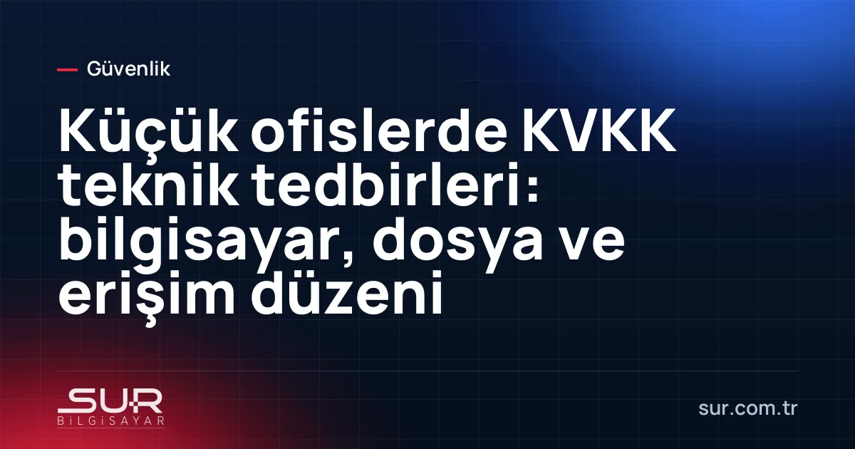 Küçük ofiste kilitli ekranlı bilgisayar ve dosya dolabı