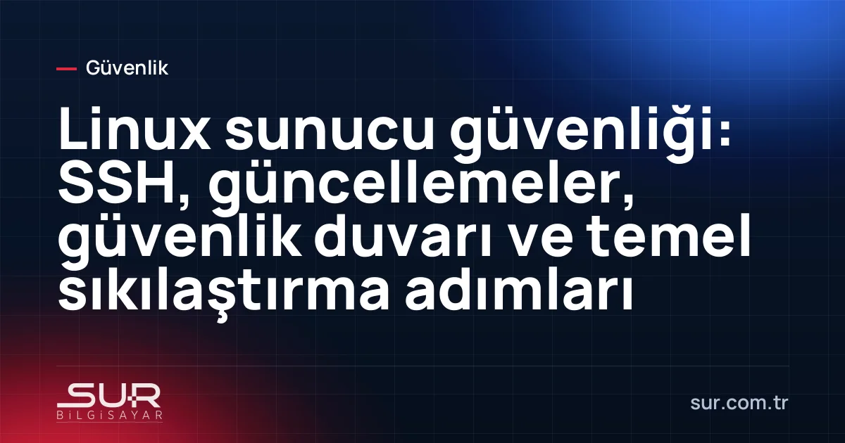 Linux sunucu terminalinde SSH bağlantısı