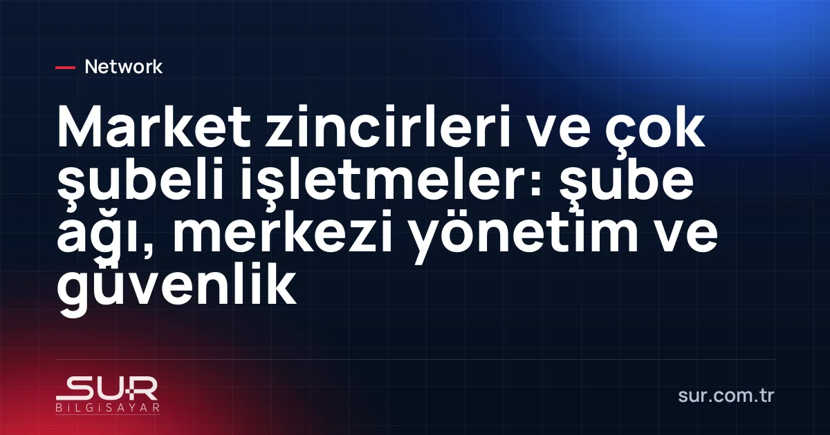 Merkez ve şubeler arasındaki VPN bağlantılarını gösteren ağ haritası
