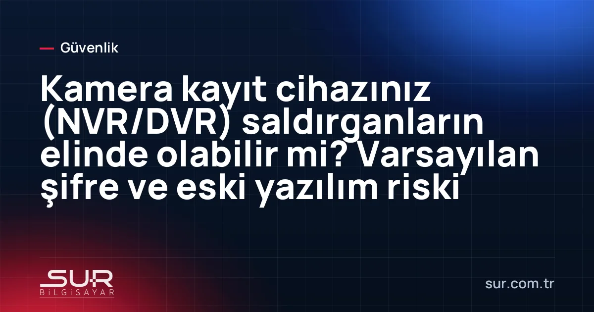 Güvenlik kamerası kayıt cihazının arayüzünde şifre ve yazılım güncelleme ekranı