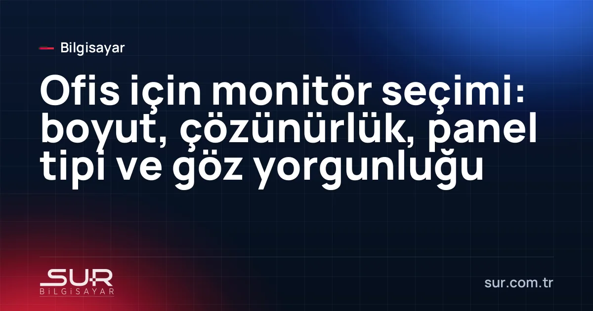 Yüksekliği ayarlanmış monitörle ergonomik çalışma masası