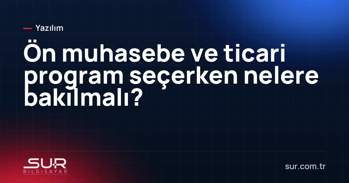 Ofiste ön muhasebe ve ticari program ekranında stok ve cari hesap listesi