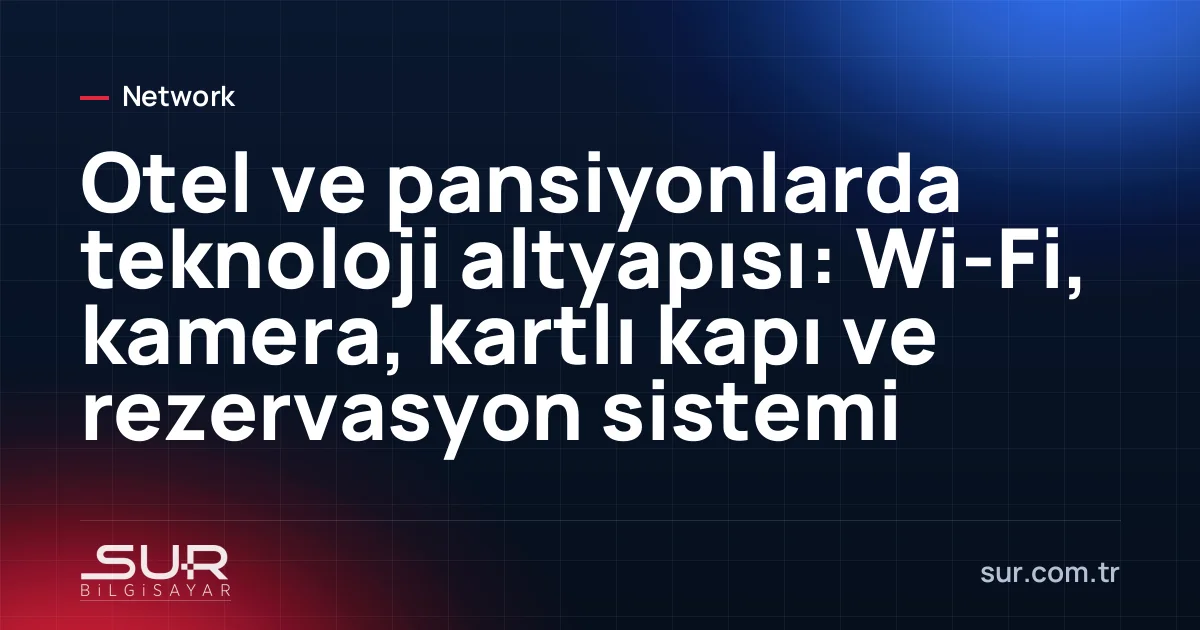 Otel koridorunda kablosuz erişim noktası ve kartlı kapı kilidi
