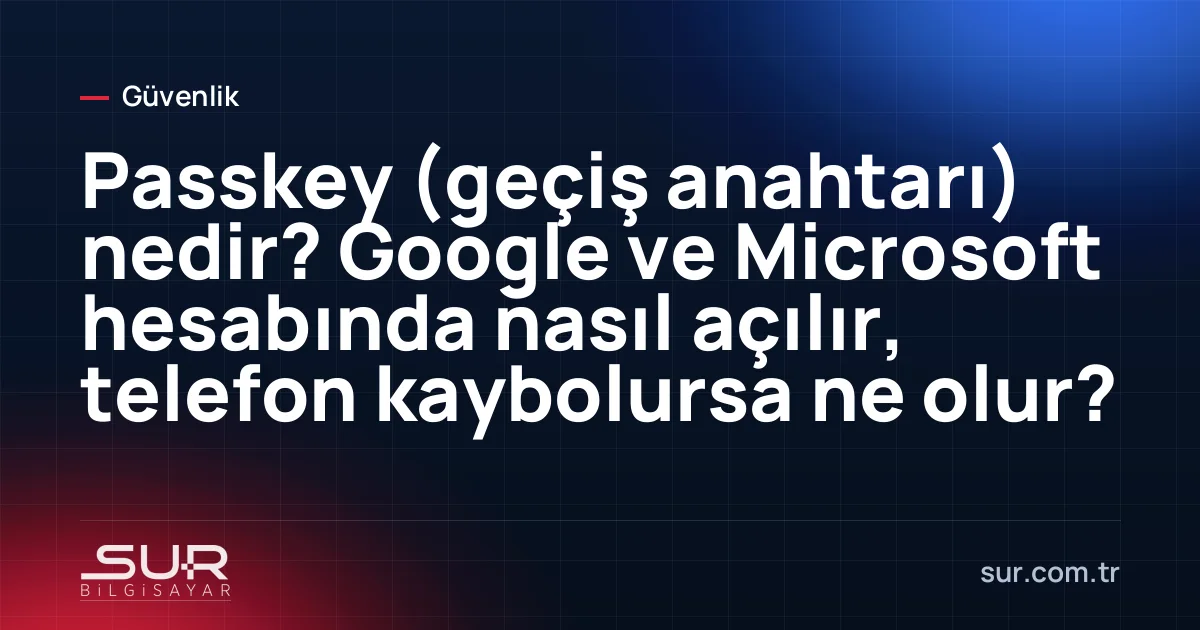 Telefon ekranında parmak izi ile Google hesabına passkey ile giriş onayı