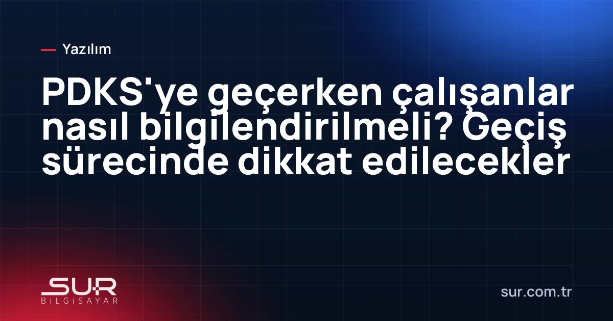 Toplantı odasında çalışanlara PDKS sunumu