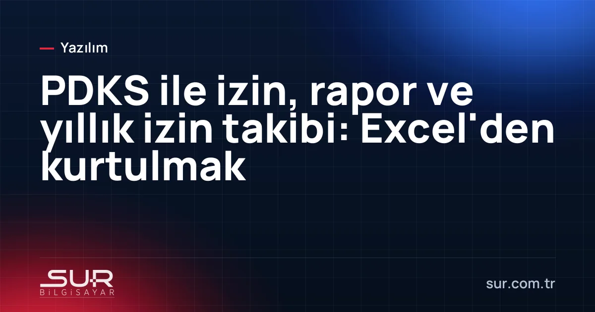 Personel izin takvimi ve yıllık izin bakiyesi ekranı
