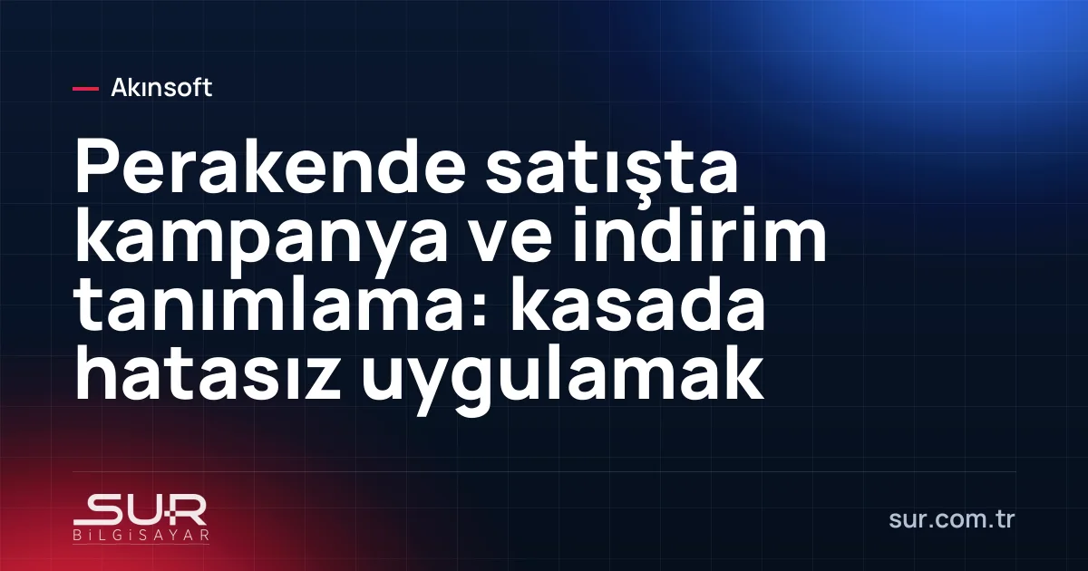 Kasada kampanyalı ürünlerin satış fişi