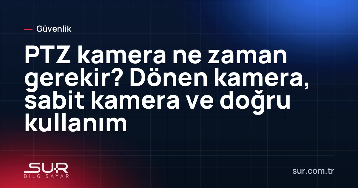 Bina köşesine monte edilmiş PTZ speed dome kamera
