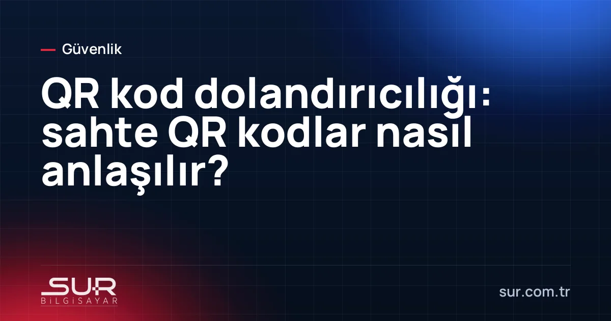 Ödeme makinesi üzerine yapıştırılmış sahte QR kod etiketi ve telefon kamerası