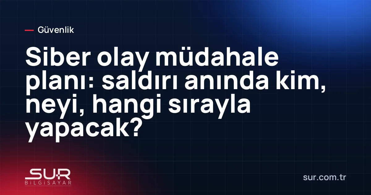 Toplantı odasında olay müdahale planı ve iletişim listesi