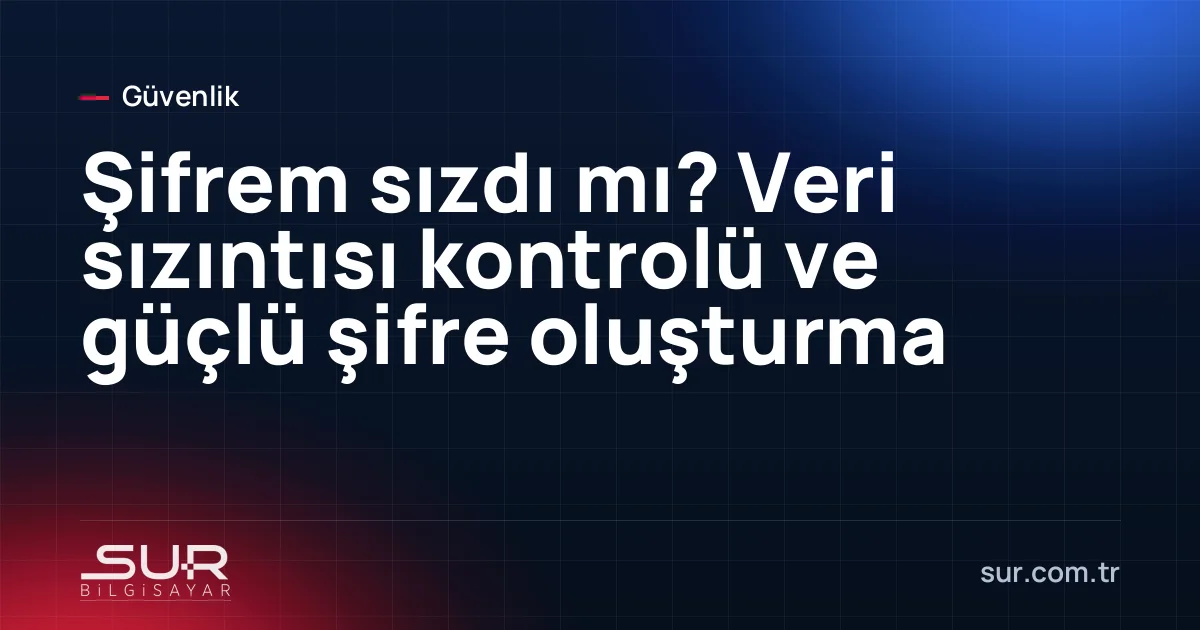 Bilgisayarda e-posta adresinin veri sızıntısında yer aldığını gösteren uyarı