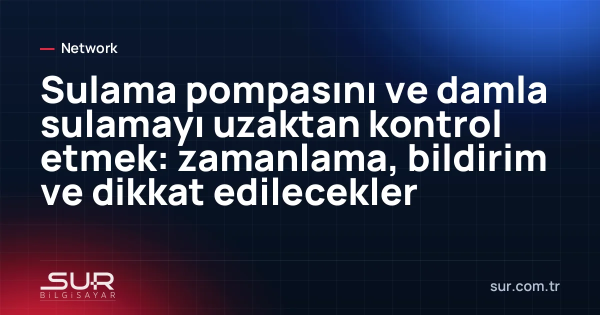 Tarla kenarında sulama pompası panosu ve telefon uygulaması