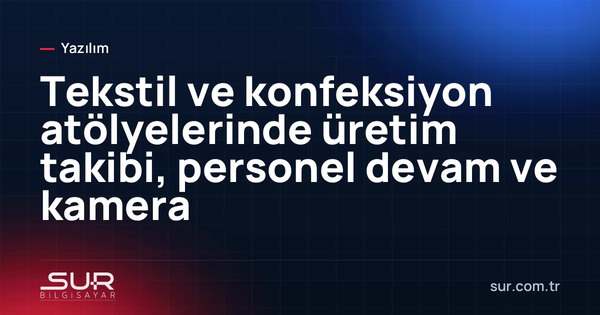 Konfeksiyon atölyesinde dikiş makineleri ve giriş turnikesi