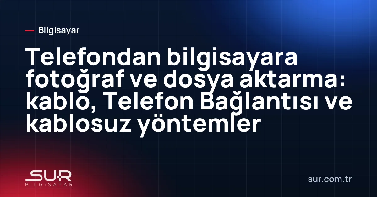 USB kabloyla laptopa bağlı telefonda dosya aktarımı izin ekranı