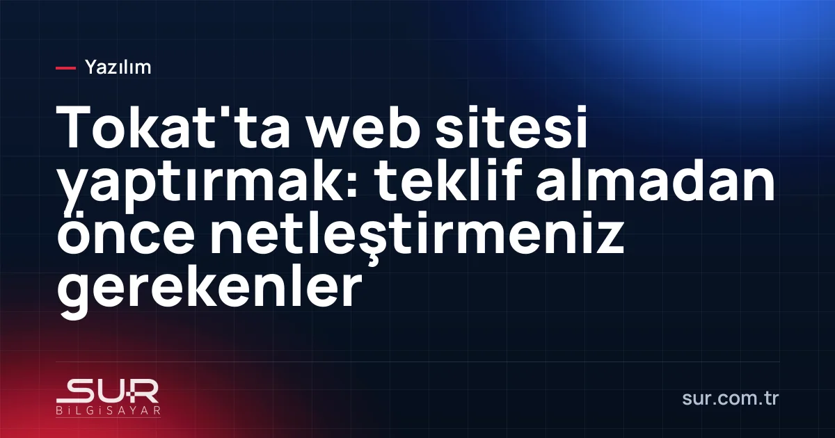 Tokat'taki bir işletmenin web sitesinin bilgisayar ve telefon görünümü
