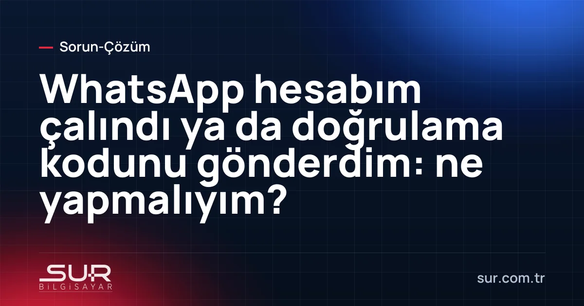 Telefonda WhatsApp altı haneli doğrulama kodu SMS'i ve uyarı işareti