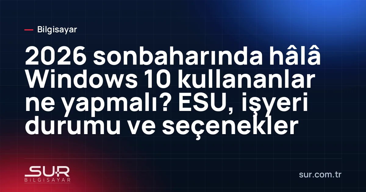 Windows 10 masaüstü ekranında genişletilmiş güvenlik güncellemeleri kayıt sayfası