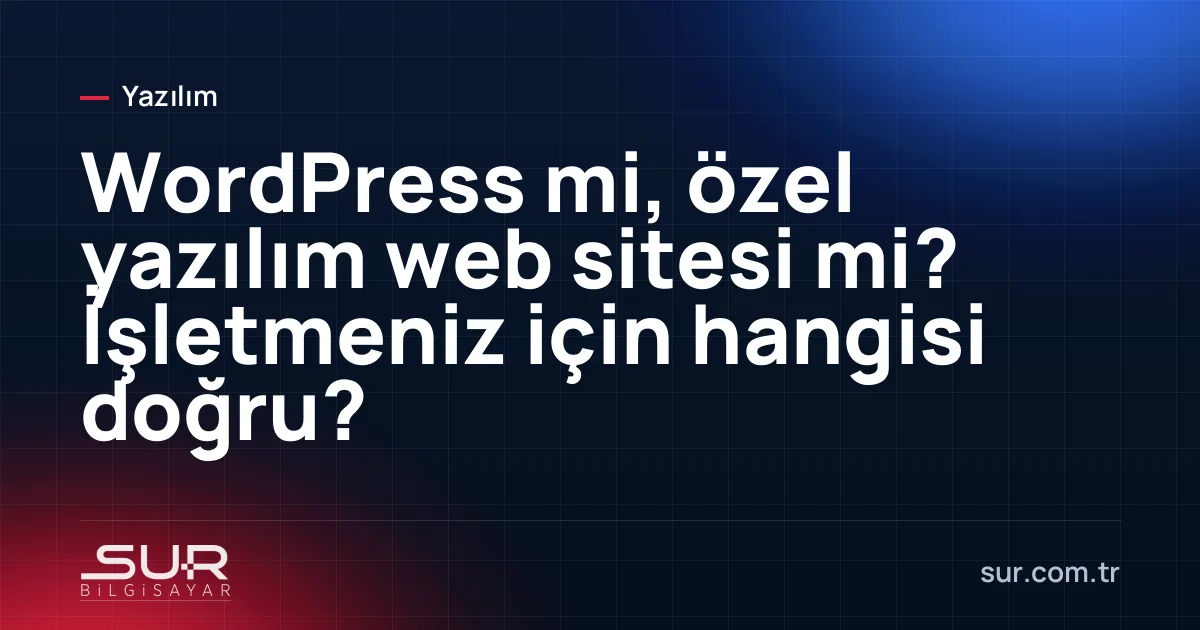 WordPress paneli ve özel yazılım yönetim paneli karşılaştırması